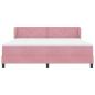 Preview: Boxspringbett mit Matratze Rosa 180x200 cm Samt