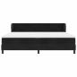 Preview: Boxspringbett mit Matratze Schwarz 200x200 cm Samt