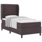 Preview: Boxspringbett mit Matratze Dunkelbraun 80x200 cm Stoff