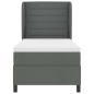 Preview: Boxspringbett mit Matratze Dunkelgrau 90x200 cm Stoff