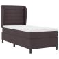 Preview: Boxspringbett mit Matratze Dunkelbraun 90x200 cm Stoff