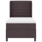 Preview: Boxspringbett mit Matratze Dunkelbraun 90x200 cm Stoff