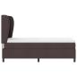 Preview: Boxspringbett mit Matratze Dunkelbraun 90x200 cm Stoff