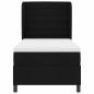 Preview: Boxspringbett mit Matratze Schwarz 100x200 cm Stoff