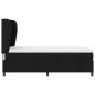 Preview: Boxspringbett mit Matratze Schwarz 100x200 cm Stoff