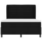 Preview: ARDEBO.de - Boxspringbett mit Matratze Schwarz 140x190 cm Stoff