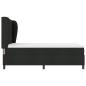 Preview: Boxspringbett mit Matratze Schwarz 140x190 cm Stoff