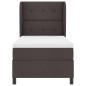 Preview: Boxspringbett mit Matratze Dunkelbraun 80x200 cm Stoff