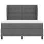 Preview: Boxspringbett mit Matratze Dunkelgrau 140x190 cm Stoff
