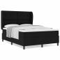 Preview: Boxspringbett mit Matratze Schwarz 140x200 cm Stoff