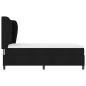 Preview: Boxspringbett mit Kopfteil Schwarz 160 x 200 cm Stoff