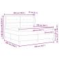 Preview: Boxspringbett mit Matratze Schwarz 200x200 cm Stoff