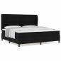 Preview: Boxspringbett mit Matratze Schwarz 200x200 cm Stoff