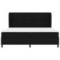 Preview: Boxspringbett mit Matratze Schwarz 200x200 cm Stoff