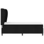 Preview: Boxspringbett mit Matratze Schwarz 80x200 cm Stoff
