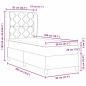 Preview: Boxspringbett mit Matratze Dunkelbraun 80x200 cm Stoff