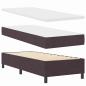 Preview: Boxspringbett mit Matratze Dunkelbraun 80x200 cm Stoff