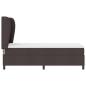 Preview: Boxspringbett mit Matratze Dunkelbraun 80x200 cm Stoff