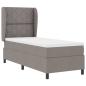 Preview: Boxspringbett mit Kopfteil Taupe 80 x 200 cm Stoff