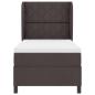 Preview: Boxspringbett mit Matratze Dunkelbraun 100x200 cm Stoff