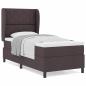 Preview: Boxspringbett mit Matratze Dunkelbraun 100x200 cm Stoff