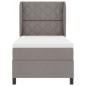 Preview: Boxspringbett mit Matratze Taupe 100x200 cm Stoff