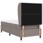 Preview: Boxspringbett mit Matratze Taupe 100x200 cm Stoff