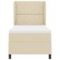 Preview: Boxspringbett mit Matratze Creme 100x200 cm Stoff