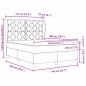 Preview: Boxspringbett mit Matratze Dunkelgrau 140x200 cm Stoff