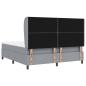 Preview: Boxspringbett mit Matratze Hellgrau 180x200 cm Stoff