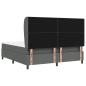 Preview: Boxspringbett mit Matratze Dunkelgrau 180x200 cm Stoff