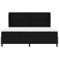 Preview: Boxspringbett mit Matratze Schwarz 200x200 cm Stoff