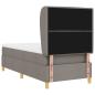 Preview: Boxspringbett mit Matratze Taupe 80x200 cm Stoff