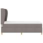 Preview: Boxspringbett mit Matratze Taupe 80x200 cm Stoff