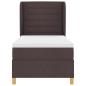 Preview: Boxspringbett mit Matratze Dunkelbraun 90x200 cm Stoff