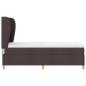 Preview: Boxspringbett mit Matratze Dunkelbraun 90x200 cm Stoff