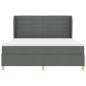 Preview: Boxspringbett mit Matratze Dunkelgrau 180x200 cm Stoff