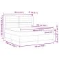 Preview: Boxspringbett mit Matratze Dunkelgrau 180x200 cm Stoff