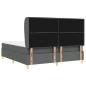 Preview: Boxspringbett mit Matratze Dunkelgrau 180x200 cm Stoff