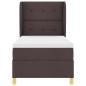 Preview: Boxspringbett mit Matratze Dunkelbraun 100x200 cm Stoff