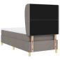 Preview: Boxspringbett mit Matratze Taupe 100x200 cm Stoff
