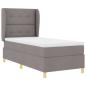 Preview: Boxspringbett mit Matratze Taupe 100x200 cm Stoff