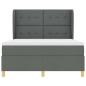 Preview: Boxspringbett mit Matratze Dunkelgrau 140x200 cm Stoff