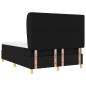 Preview: Boxspringbett mit Matratze Schwarz 140x200 cm Stoff