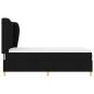 Preview: Boxspringbett mit Matratze Schwarz 140x200 cm Stoff