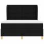 Preview: Boxspringbett mit Matratze Schwarz 140x200 cm Stoff