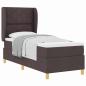 Preview: Boxspringbett mit Matratze Dunkelbraun 80x200 cm Stoff