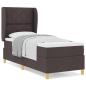 Preview: Boxspringbett mit Matratze Dunkelbraun 80x200 cm Stoff