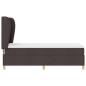 Preview: Boxspringbett mit Matratze Dunkelbraun 80x200 cm Stoff