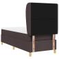 Preview: Boxspringbett mit Matratze Dunkelbraun 80x200 cm Stoff